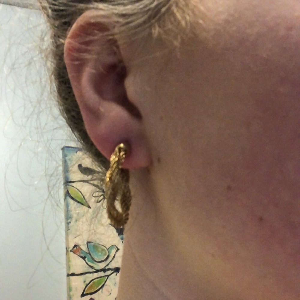 Vintage golden earrings